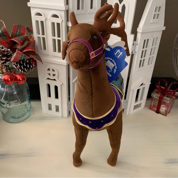 Chocolate Enchanted Prancer Holiday Plush Reindeer | Applause | Approx 16” Tall - Picture 2 of 8